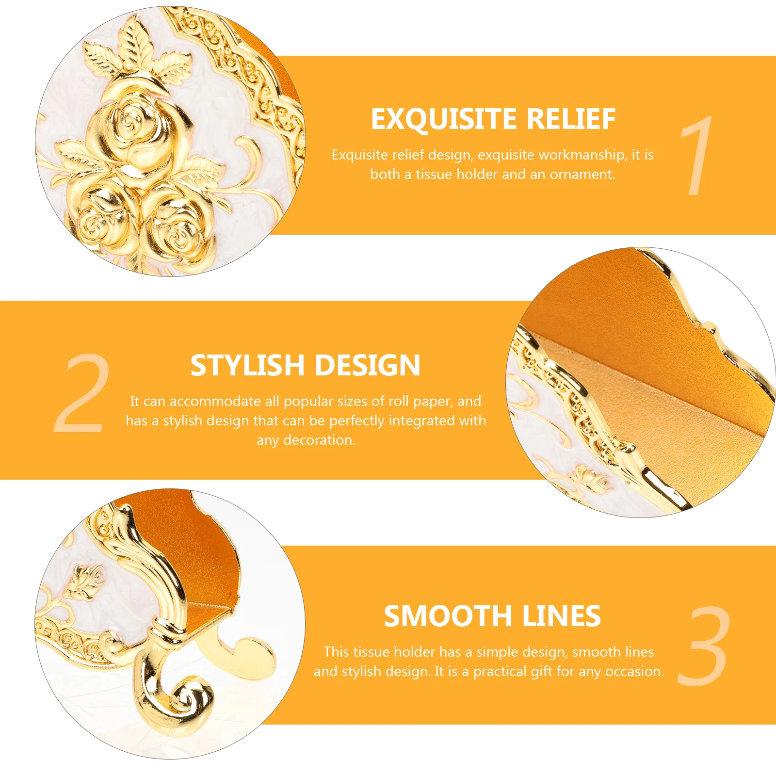 

Tissue Clip Paper Towel Rack Kitchen Holder Napkin Desktop for Party Zinc Alloy Stand