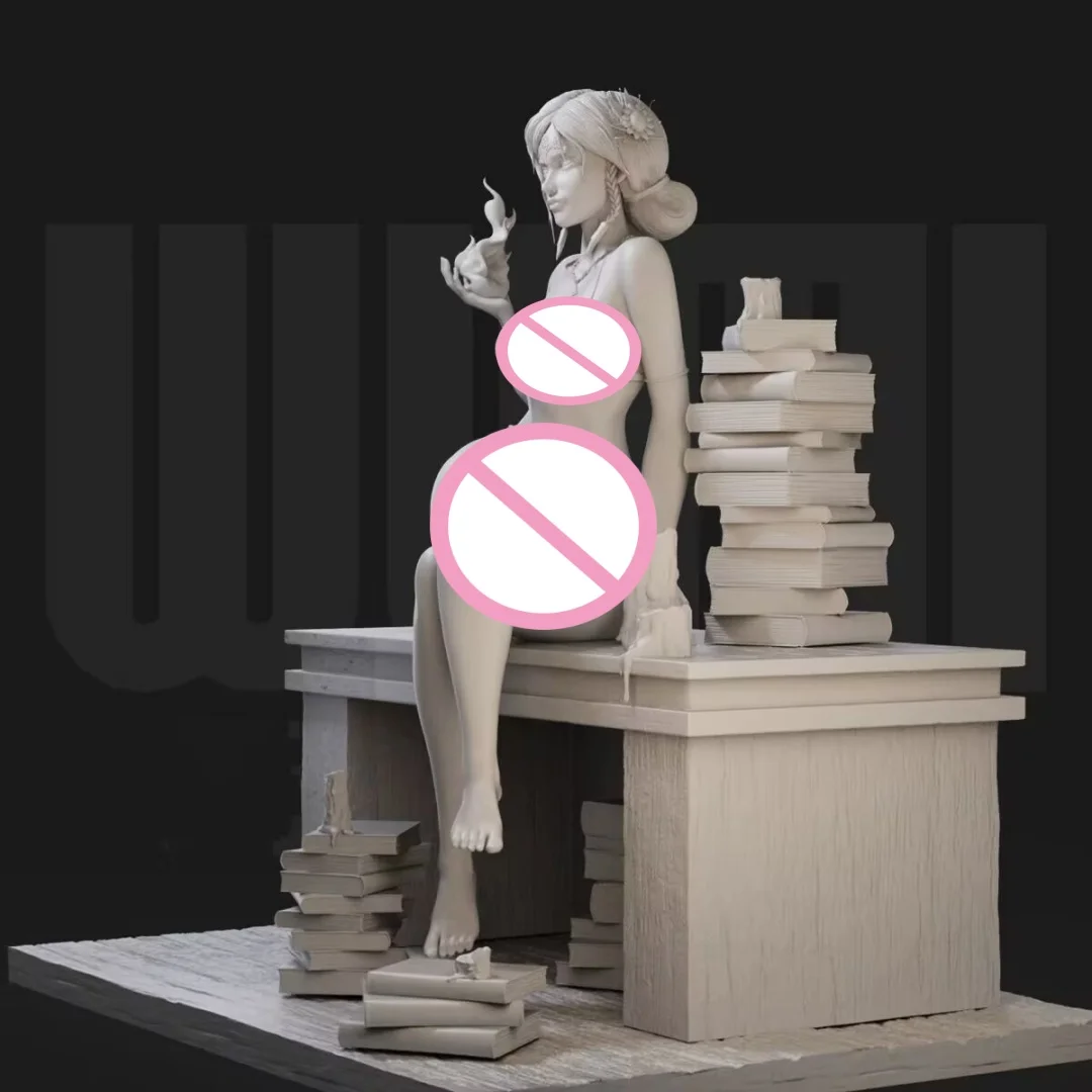 

Witch Trish Meliger 1/24 Scale Resin Figure Model Kit Assemble Miniatures Unassembled Unpainted Collecting Hobby Toys Gifts