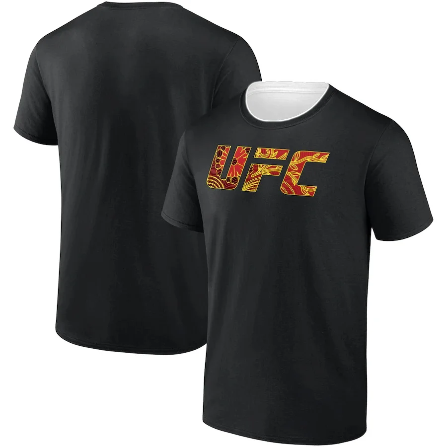 

Летняя мужская черная футболка Ilia Topuria Unrivaled, экстремальный спортивный боксерский костюм Ufc, топы для соревнований по борьбе с чемпионами