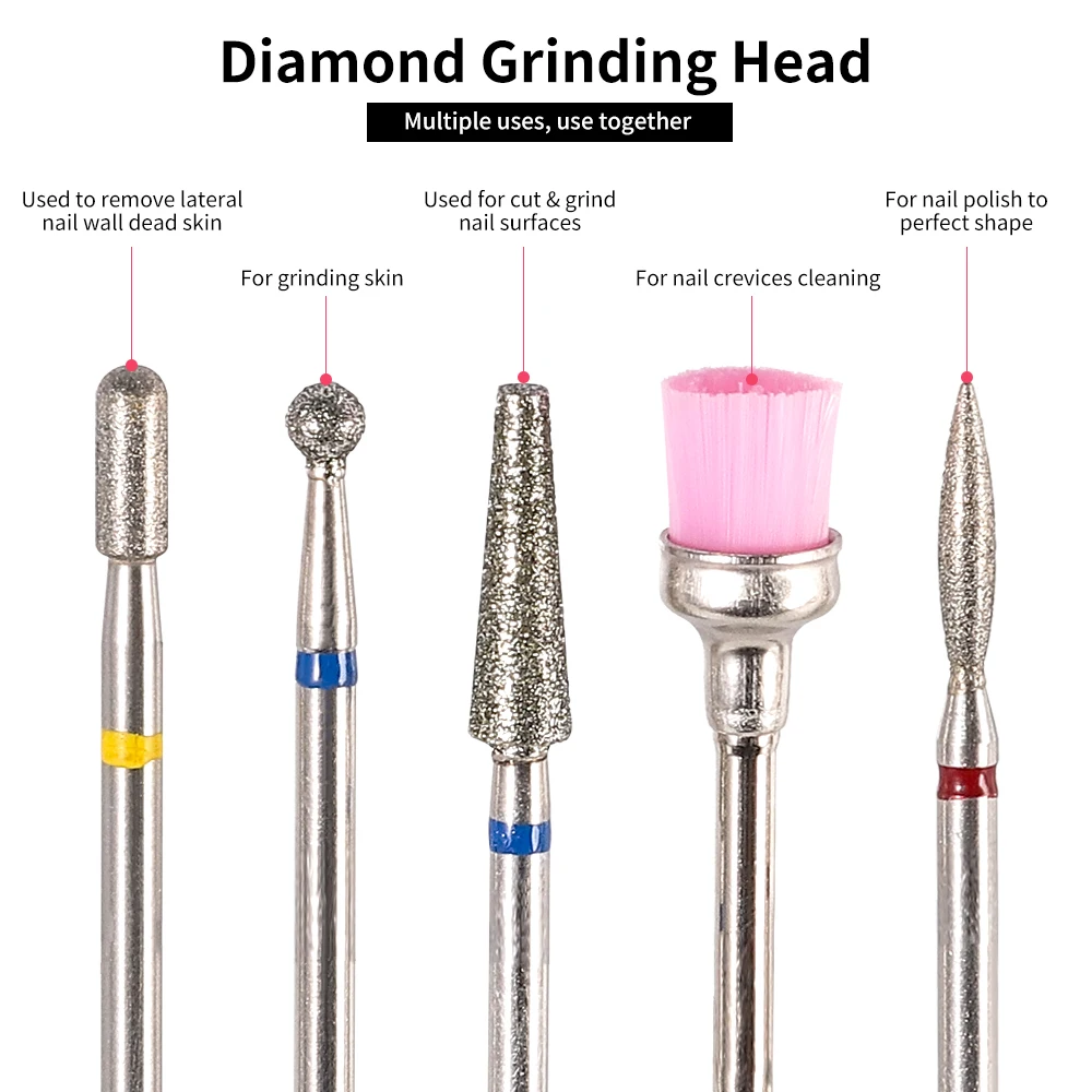 مثقاب أظافر كهربائي قابل لإعادة الشحن ، ملمع أظافر مريح ، شاشة LCD ، ملحقات تزيين الأظافر ، مناسبة لصالون الأظافر ، دورة في الدقيقة #5