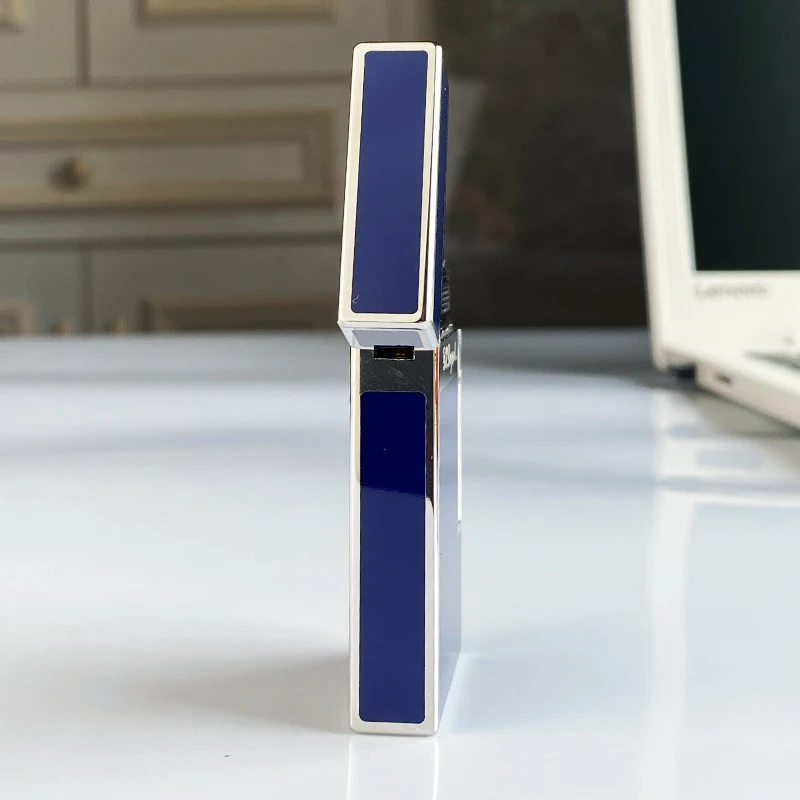 Luxury Commemorative Edition Butane Lighter Single & Double Flame with Ping Sound Natural Paint Design Cigarette Smoker 16085