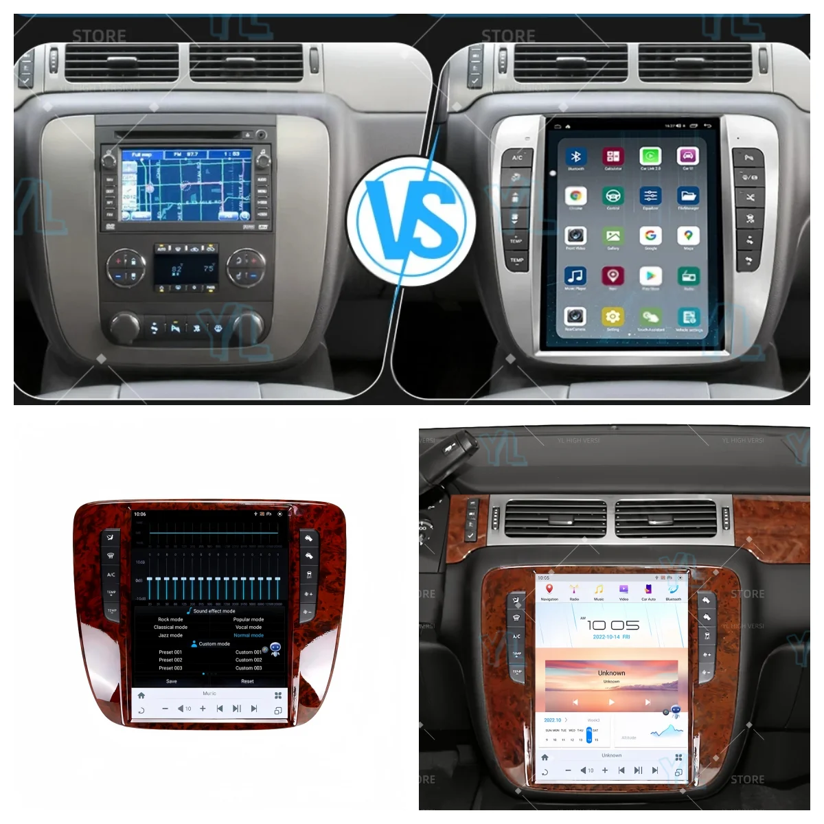 

uy 12.1 Inch Screen For GMC yukon 2007-2013 Android Auto Car Radio GPS Navigation Multimedia Video Stereo Receiver Head Unit BT