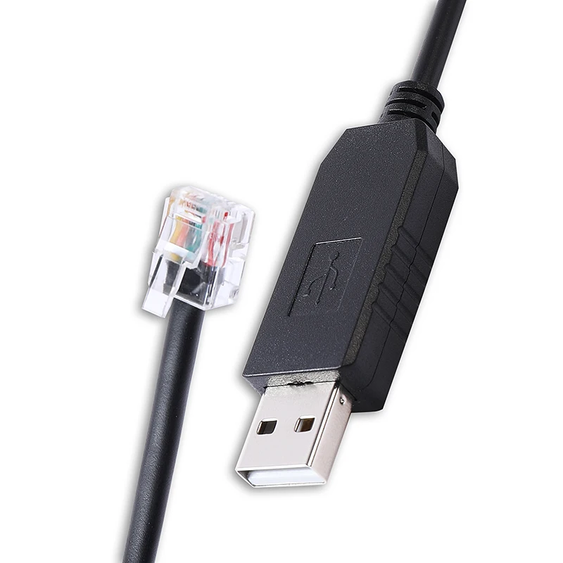 Prolific USB Serial Uart TTL to RJ12 6P6C EQMod EQDir Cable for Connecting PC to Skywatcher AZGTi Mount Hand Controller Port