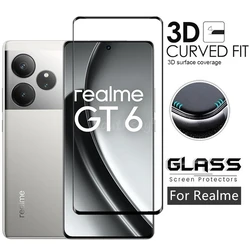 Full Cover Glass For Realme GT 6 Tempered Glass Realme GT6 Screen Protector Protective Phone Film For Realme GT 6