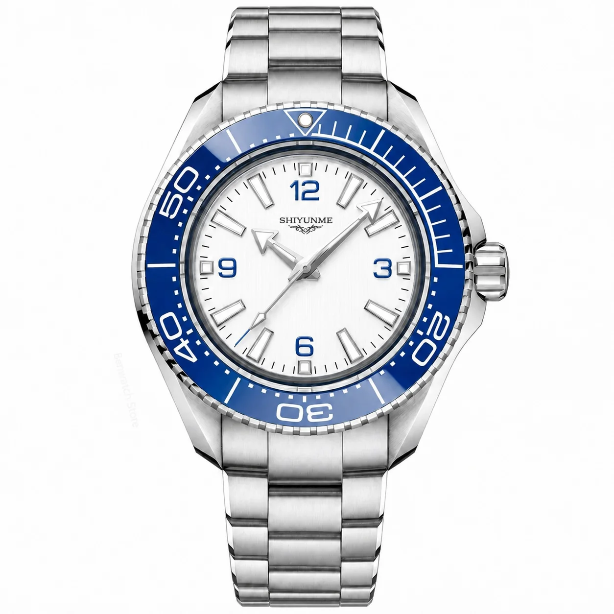 43 mm Automatic Mechanical Men's Watch, 904L Stainless Steel Case, Full-Featured World Time