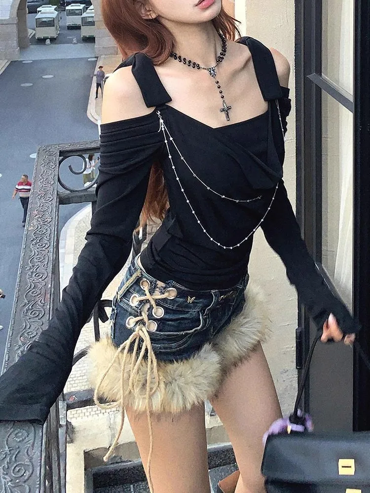 سراويل جينز نسائية كلاسيكية فضفاضة ومغسولة بأرجل واسعة من قماش الدنيم سراويل مستقيمة كبيرة الحجم ملابس الشارع الكورية