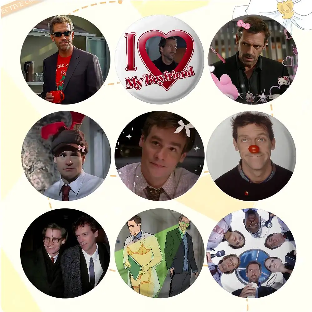 

TV Funny A-House MD Badges Creative Tinplate Button PinsBrooch Creative Funny Quotes Badge Clothes Backpack Jewelry Gift For Ki