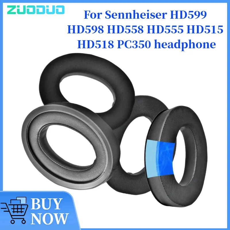 

ZUODUO Replacement Earpads for Sennheiser HD599 HD598 HD558 HD555 HD515 HD518 PC350 Headphones Cooling Gel Sleeve Earmuffs