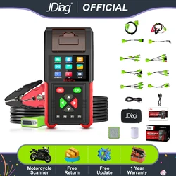 Escáner de diagnóstico JDiag M200 Pro con Honda ECU Remap, escáner Universal para motocicleta, probador de batería, códigos de fallos de prueba de sistema ABS