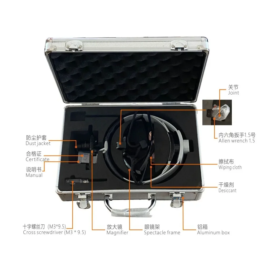 Manufacturer 2.5X TTL Veterinary Frame Type Binocular Loupe Customized  General Surgery Microsurgery  with Lightweight Factory