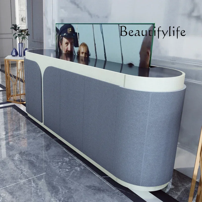 

tasteful, high-end Intelligent integrated TV cabinet light luxury high-end leather new modern custom bedroom floor cabinet