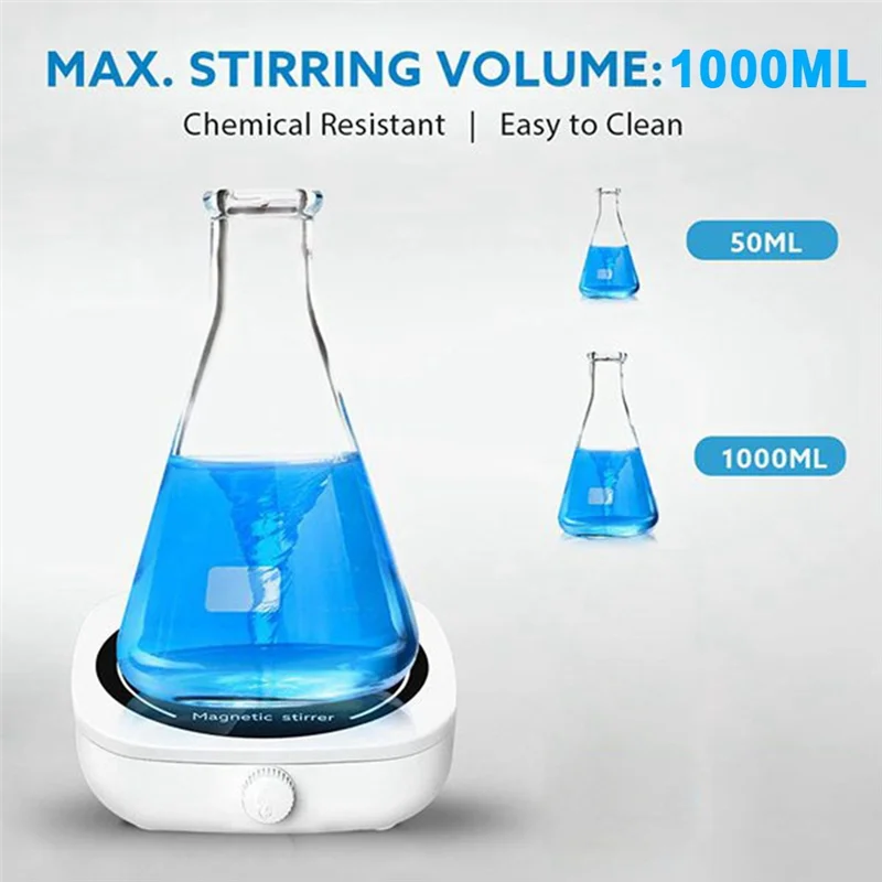 Magnetic Stirrer Mini Lab Stir Mixer Portable Stirrer Plate for Laboratory