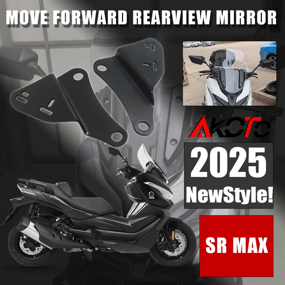 Dla VOGE 350 SR4 MAX SRMAX skuter motocykl telefon komórkowy uchwyt GPS uchwyt do nawigacji akcesoria do lusterek wstecznych
