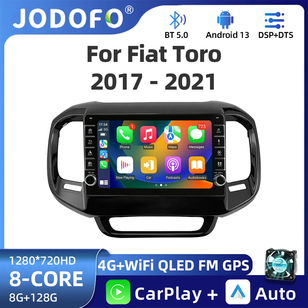 

Jodofo 2Din Android 12 Car Radio For Fiat Toro 2017 - 2021 Multimedia Player Carplay Video Stereo GPS 4G Head Unit Autoradio FM