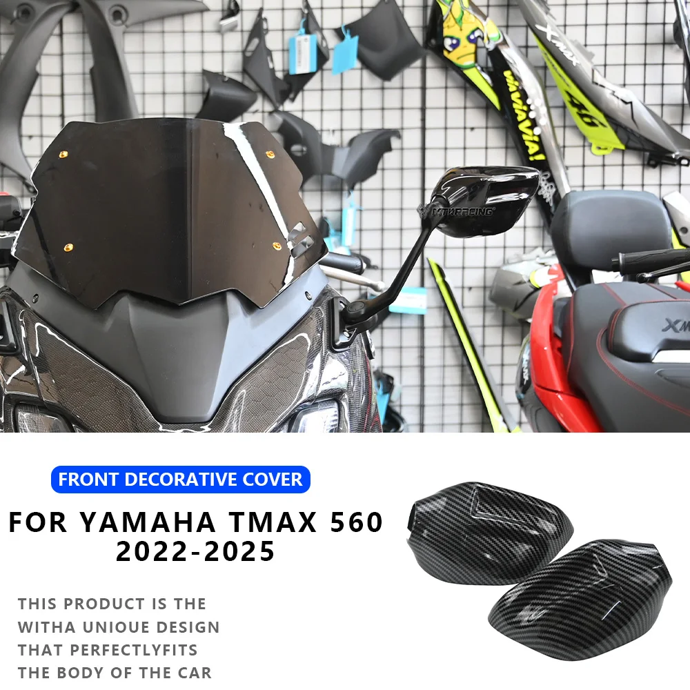 

MTKRACING For YAMAHA TMAX 560 2022-2025 Waterproof Motorcycle Rear View Mirror Decorative Protect Cover Accessories