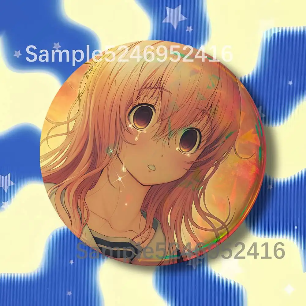 Aoi Mukou T-Totono Game Laser Badge Runde Kreative Anstecknadel Brosche Nischendesign Brosche für Rucksack Reversnadeln Accessoires – Detail 13