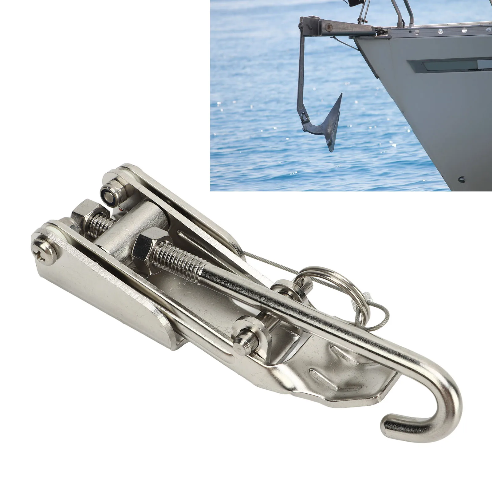 Chain Tensioner Rugged Rustproof  Secure Anchoring  Chain Retainer For Boats Yachts  Chain Tensioner