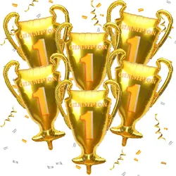 Championship Trophy Balloon Soccer Volleyball Basketball Foil Balloon Sports Carnival Party Decoration Birthday Gifts Kids Toys