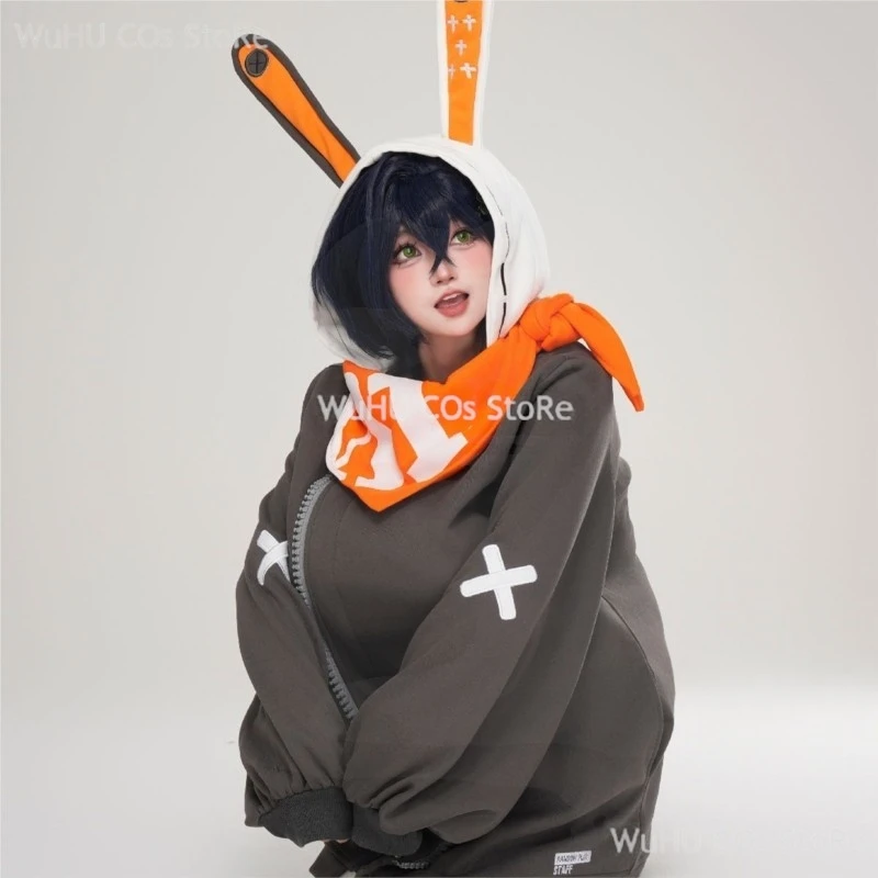 Jogo zenless zona zero cosplay zzz eous cosplay casaco com capuz