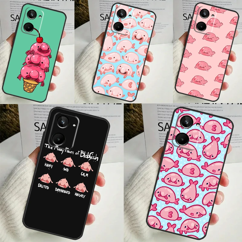 Blobfish Case For Realme 9 10 11 12 Pro Plus GT5 GT Neo5 C21Y C25s C30 C31 C33 C35 C51 C53 C55 C67