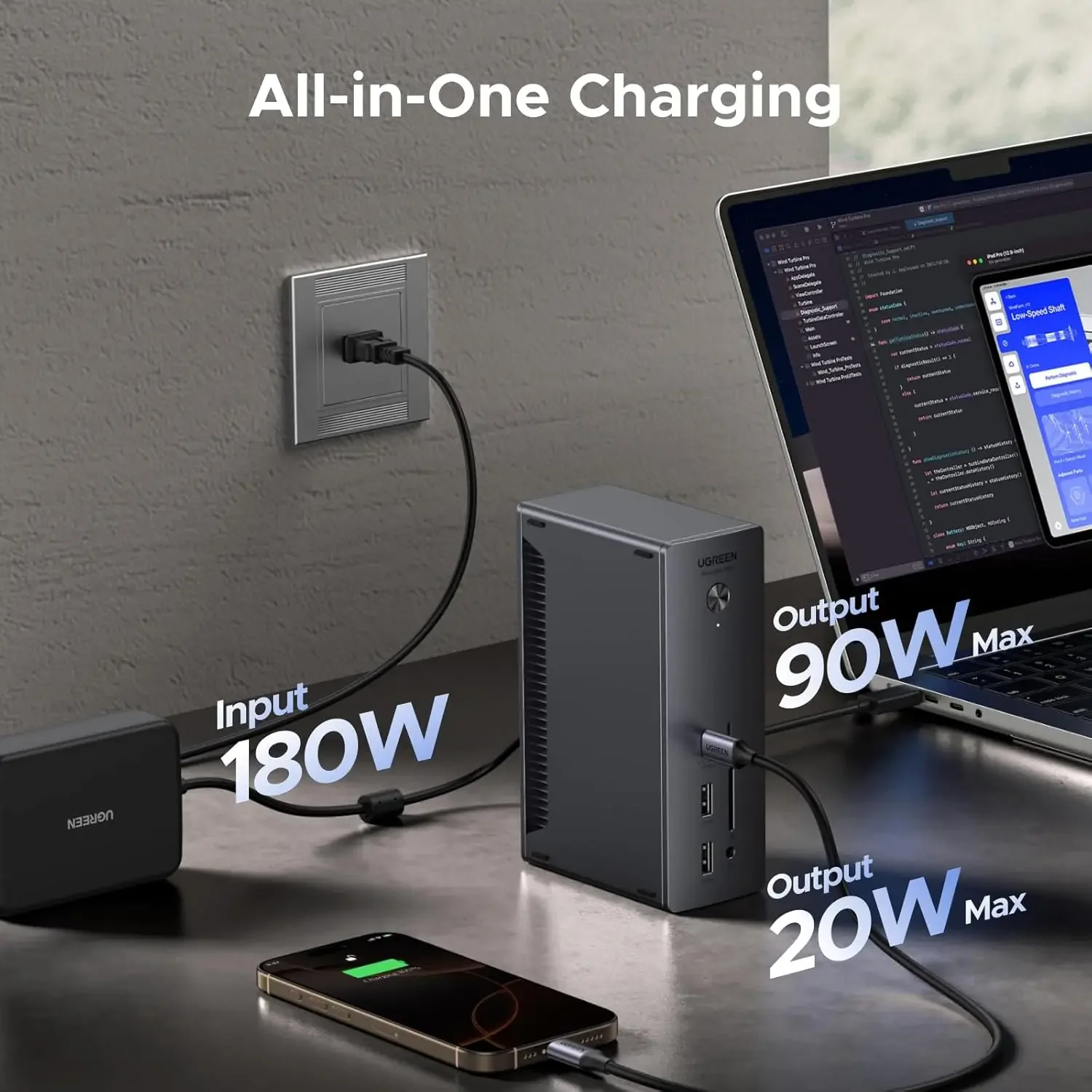 TLF UGREEN 4 Dock Revodok Max 213 13-in-1 Docking Station - usage example