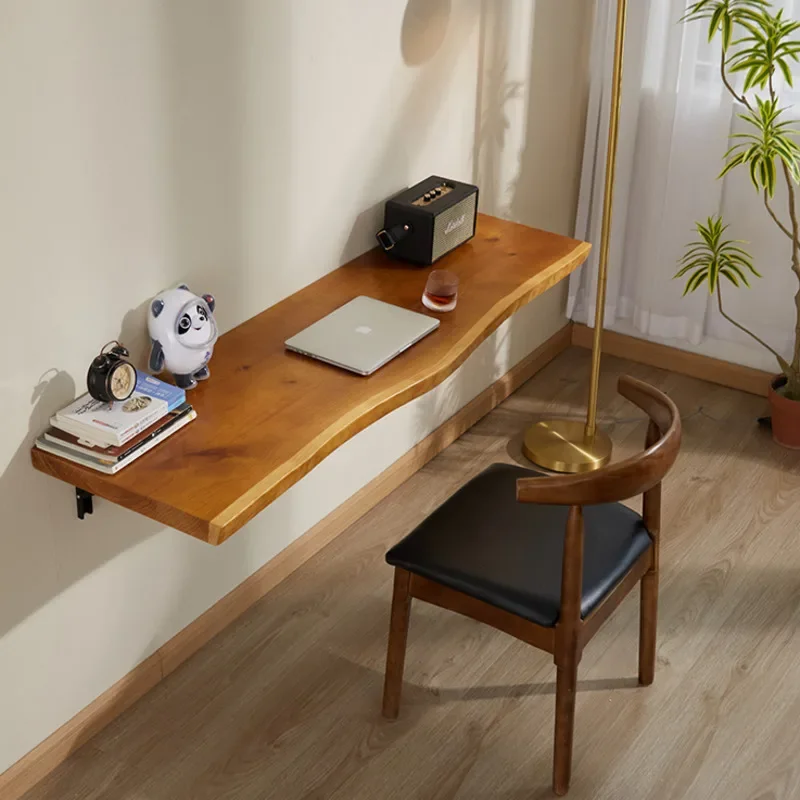 Sale Nordic Wall Hanging Log Computer Desk Multi-function Hanging Dining Table Wall Home Room Desks Bar Hanging Wall Table