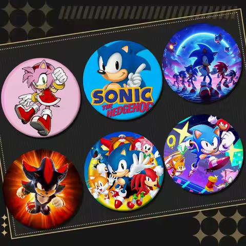 Sonic The-Hedgehog Badges Pins Lapel Pins Hat Pins Brooches Gifts Decor Backpacks