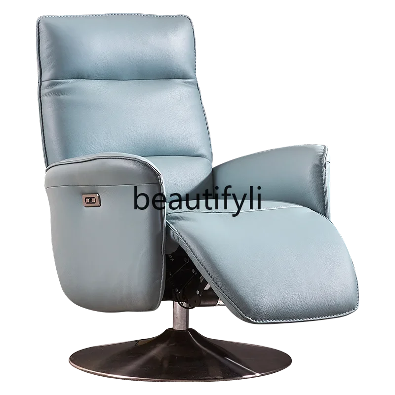 

Single electric chair first layer cowhide electric single lazy recliner sofa