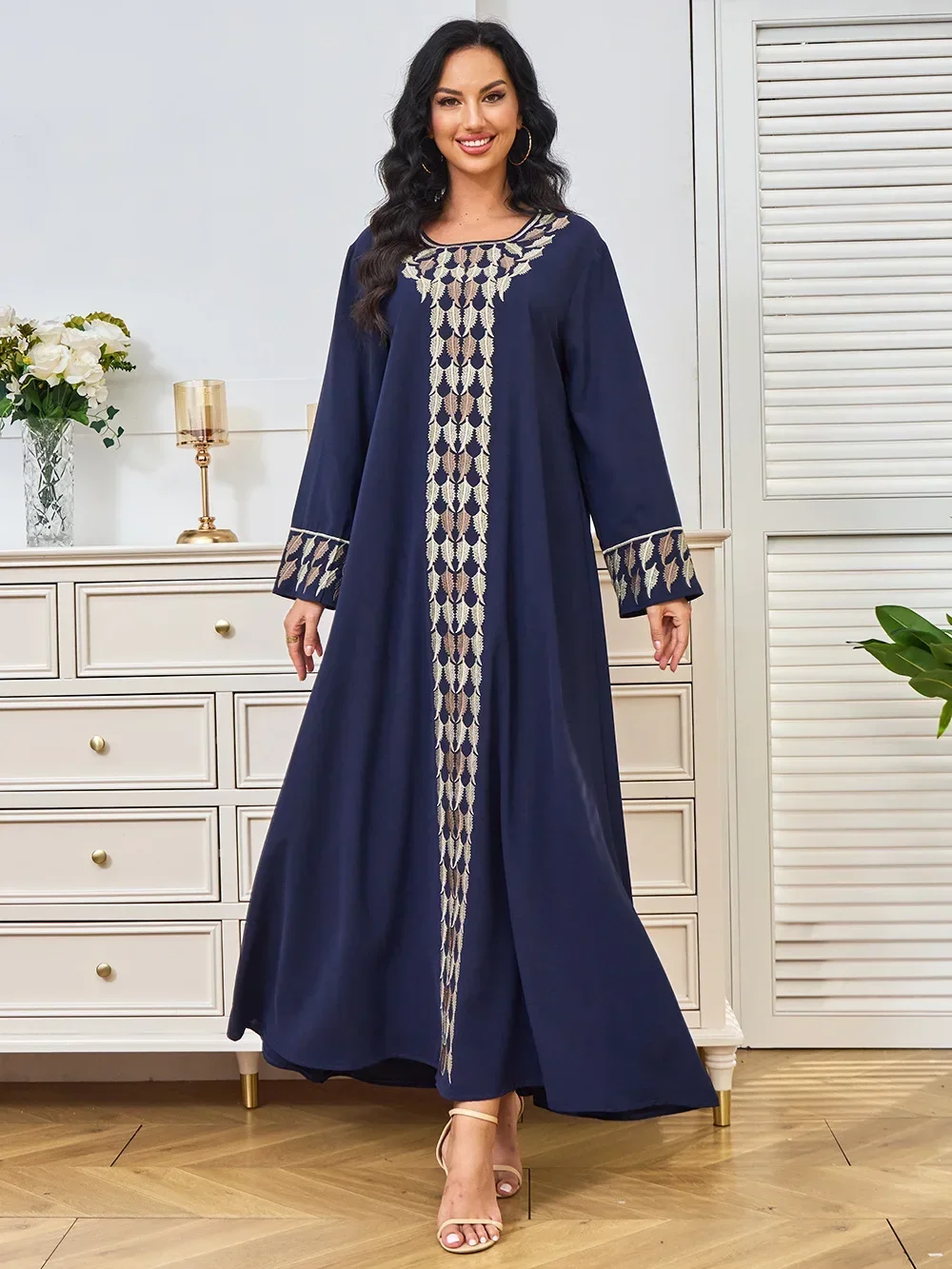 Ramadan Marokko Kaftan Eid Muslimischen Abaya für Frauen Dubai Party Kleider Stickerei Jalabiya Vestidos Islam Arabischen Lange Robe Abayas