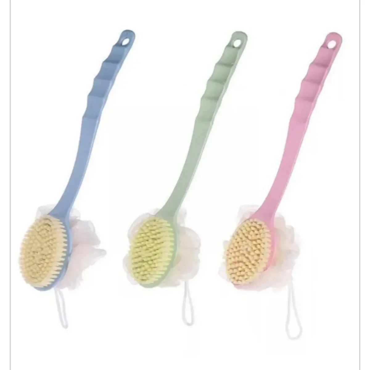 

Мягкий скребок для тела, скрабы для отшелушивания в душе, щетка для ванны с длинной ручкой, отшелушивающий Массажер для кожи, чистящая щетка, аксессуары