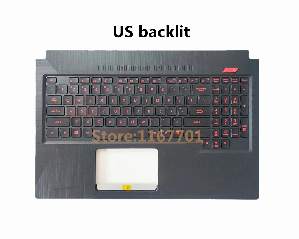 New Original Laptop US/RU/EU/UK/AR/IT/FR/BE Backlight Keyboard Shell/Cover/Case For Asus FX63 FX63VD ZX63 ZX63V FX503V FX503VD