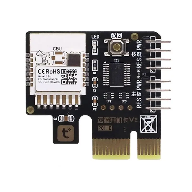 Y50A-Tuya Computer Power Reset Switch PCIE Card Computer Remote Boot Card APP Remote Control For Google Home/Amazon Echo