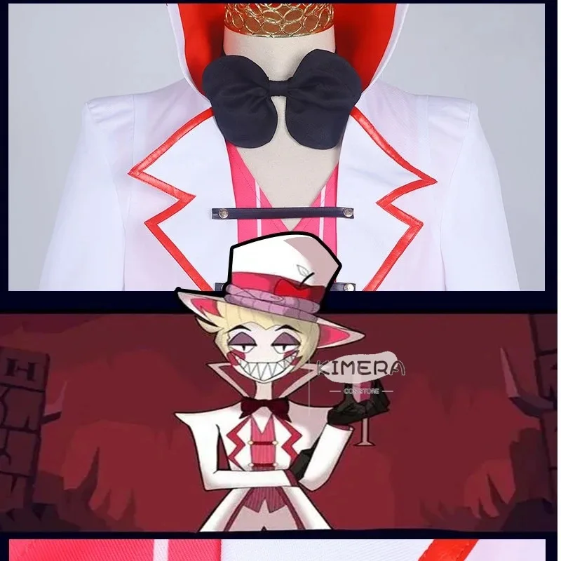 Anime Hazbin Cosplay Lucifer Hotel Charlie Morningstar rey disfraz Vox Vaggie Cosplay ropa fiesta de Halloween diablo papá 2024