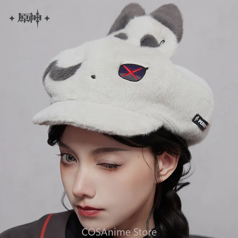 قبعة Arlecchino الرسمية Genshin Impact Arlecchino موضوع الانطباع سلسلة قبعة تأثيري Doujin Arlecchino قبعة هدايا عيد الميلاد