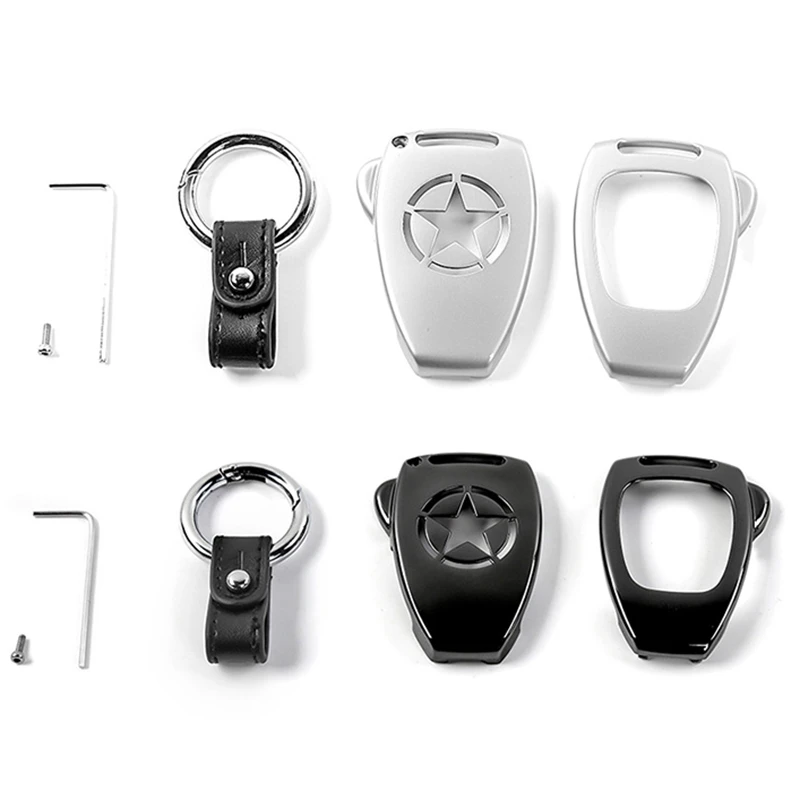 

Чехол-кольцо для автомобильного ключа для Jeep Wrangler JK 2008-2017, Jeep Compass 2008-2015 Patriot 2011-2015
