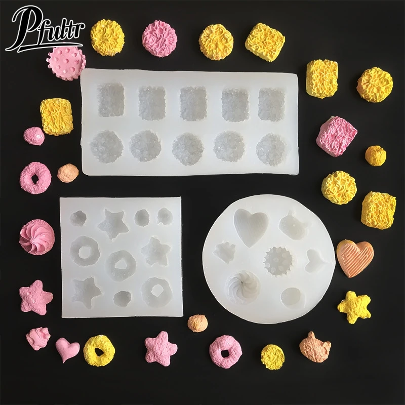 1Pcs Silicone Donut Mold Heart Cake Mould Non-Stick Candy Doughnut Tool