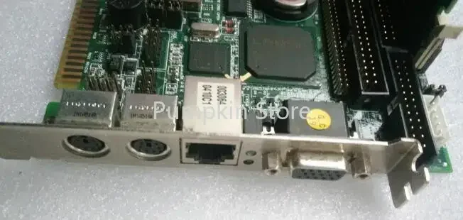 NuPRO-595 القس. لوحة أم صناعية B1% OK IPC ISA بطاقة نصف حجم picmg1.0 مدمجة مع وحدة المعالجة المركزية Ram #5