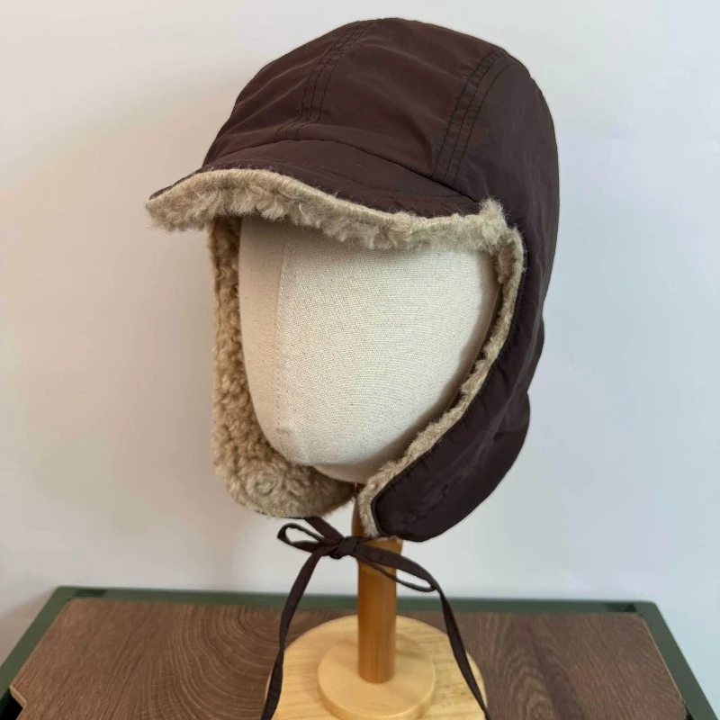 

Осенние и зимние теплые двусторонние шапки-бомберы для мужчин и женщин, велосипедные ветрозащитные толстые универсальные защитные шапки для ушей