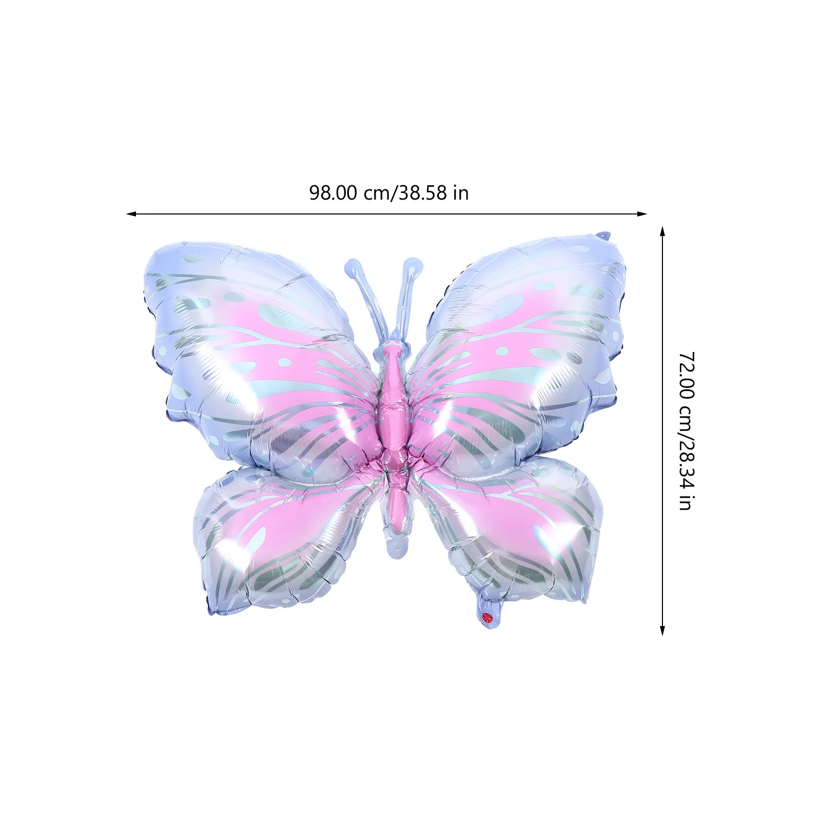 

5pcs Aluminum Film Balloons Butterfly Shaped Foil Purple Party Decor Bridal Shower Balloon Prop Photo Accessories