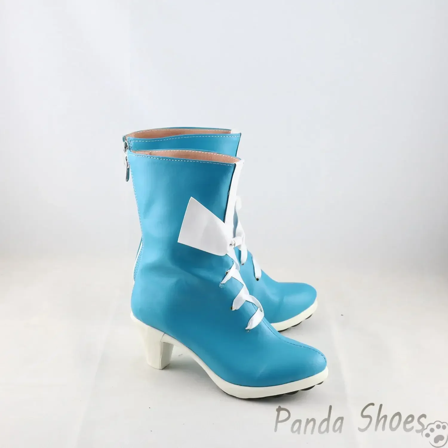 LOL Qiyana Scarpe Cosplay Gioco Anime League of Legends Cos Stivali Blu Qiyana Costume Cosplay Scarpe Prop per Con Festa di Halloween