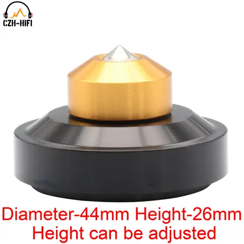 1pc CNC 가공 알루미늄 황동 스파이크 스탠드베이스 매트 피트 오디오 앰프 스피커 서브 우퍼 DAC CD 플레이어 라디오 PC DIY HiFi