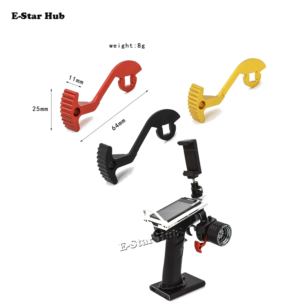 Metal Thumb Lever Transmitter Steering Wheel Trigger One-handed Control Adapter for Flysky Noble NB4 Lite PRO Upgrade Parts