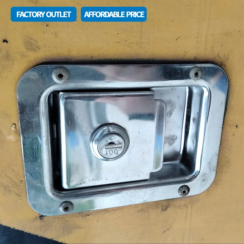 

(2 шт.) Замок для панелей из нержавеющей стали 304, используемый для дверей прицепов, инструментальных ящиков для спецтехники и распределительных шкафов