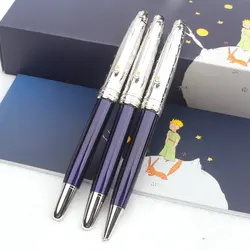 Luxury Little Prince Mb Ballpoint Pen Navy Blue Rollerball Pen Metal Office Writing Fountain Pen with Serial Number 163