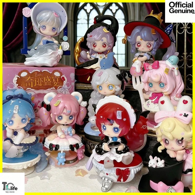 

Keeno V4 Miracle Feast Series Blind Box Anime Action Figures Desktop Decoration Collecte Model Cute Doll Mystery Box Gift Toys