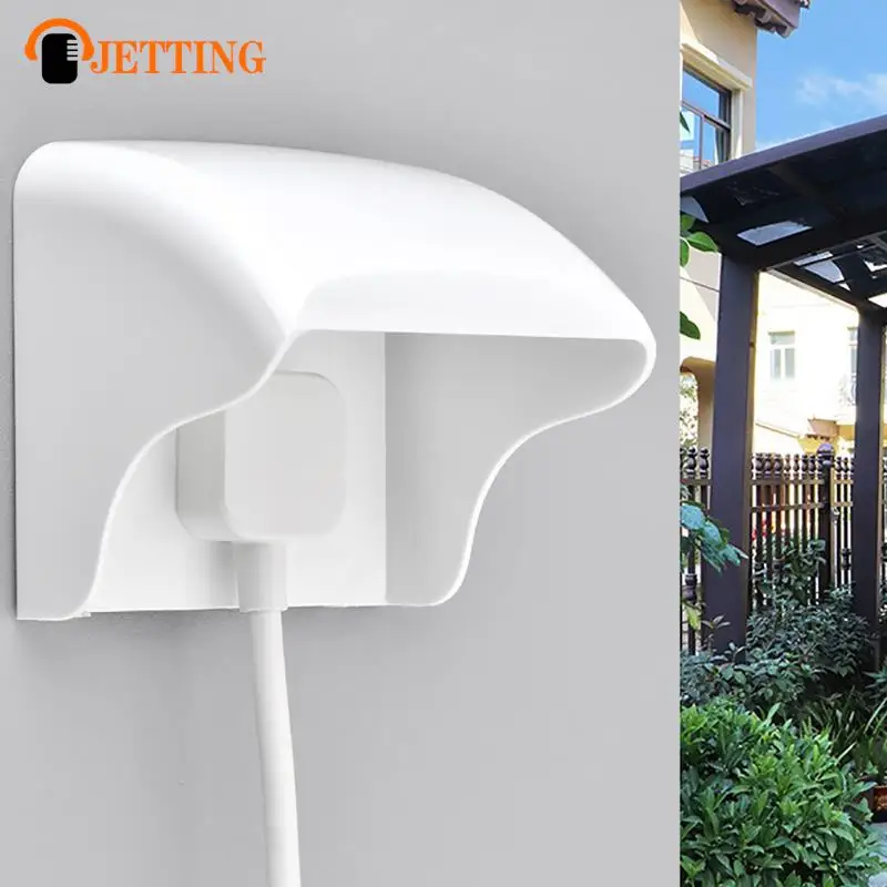 86 Type Rainproof Box Wall Light Switch Socket Protection Box White Plastic Outdoor Cover Waterproof Surface Box Socket