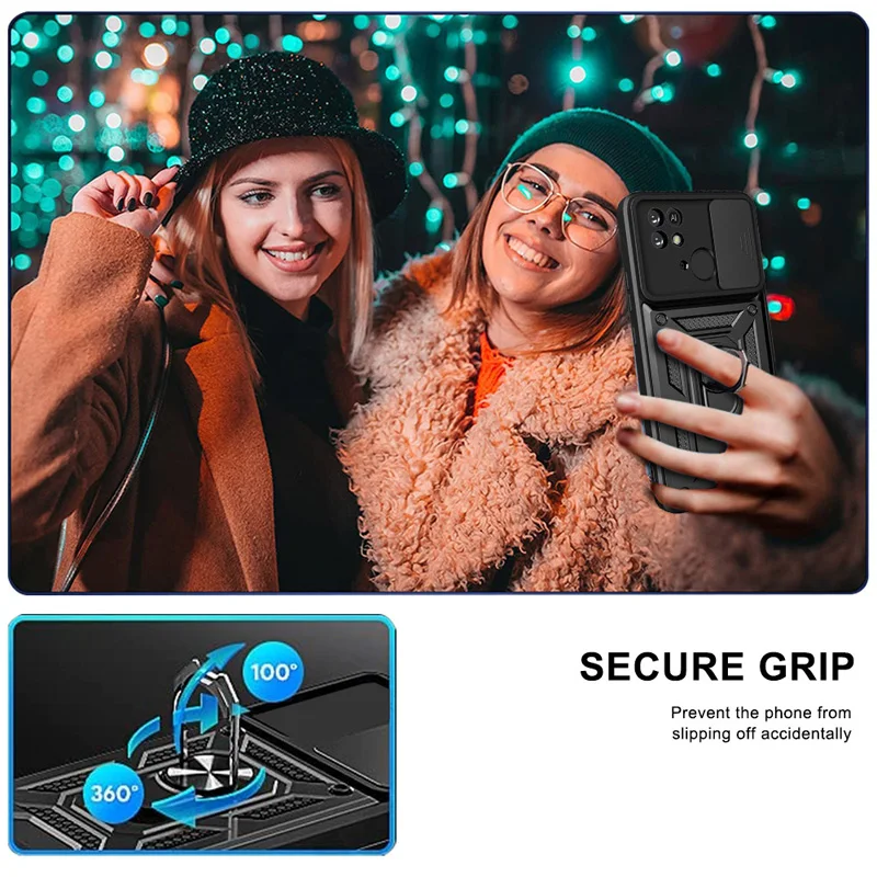 Für redmi 10c 10a Fall stoß feste Rüstung Auto halter Telefon abdeckung für redmi 9a 9c nfc Kamera Objektivs chutz Fundas – Detail 7