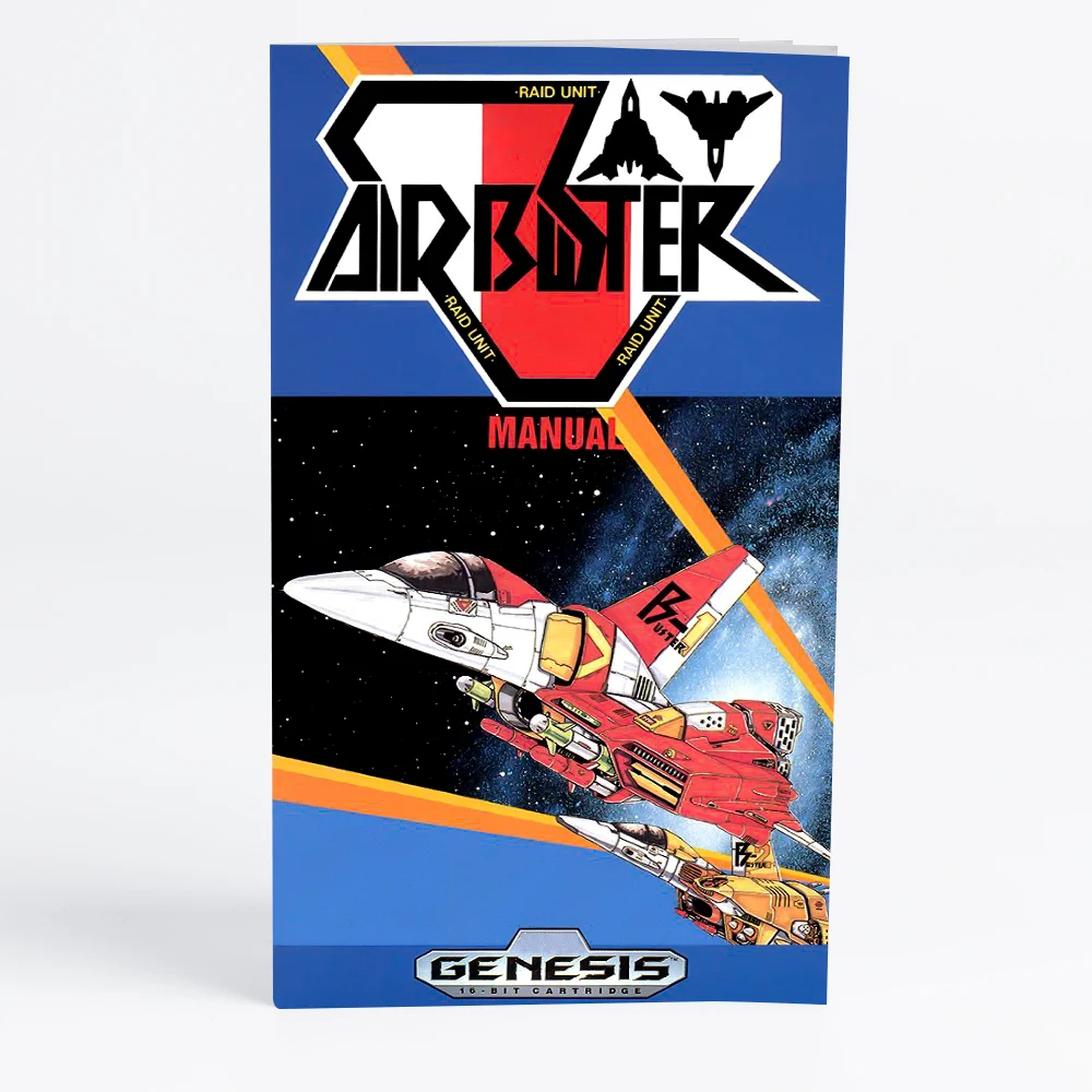 دليل Air buster USA لـ SEGA Mega Drive Genesis 16 بت لوحدات التحكم