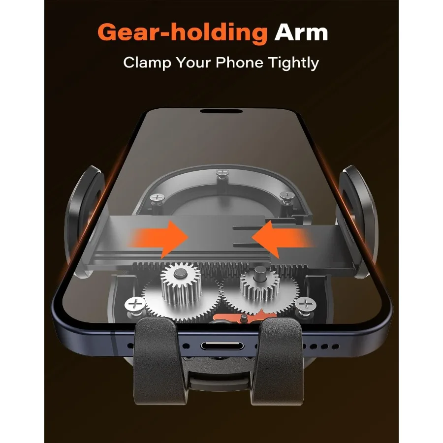 吸盤と粘着ゲルパッド付きユニバーサル車載スマホホルダー、フロントガラス、ダッシュボード、または窓に取り付け可能、あらゆるスマートフォンを安全に固定