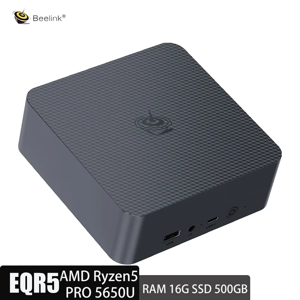 

Beelink EQR5 AMD Ryzen5 PRO 5650U Офисный мини-ПК RAM 16G DDR4 3200 МГц 500G SSD WIFI6 BT5.2 Портативные настольные компьютеры Геймерский компьютер